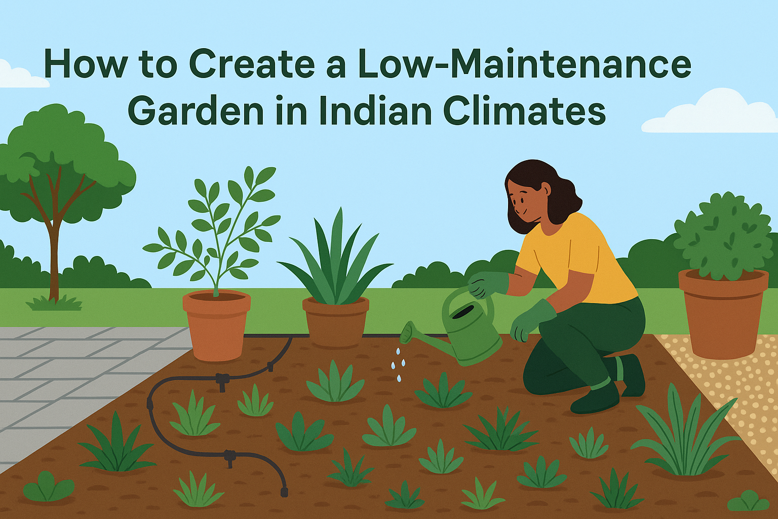 Low Maintenance Garden in Indian